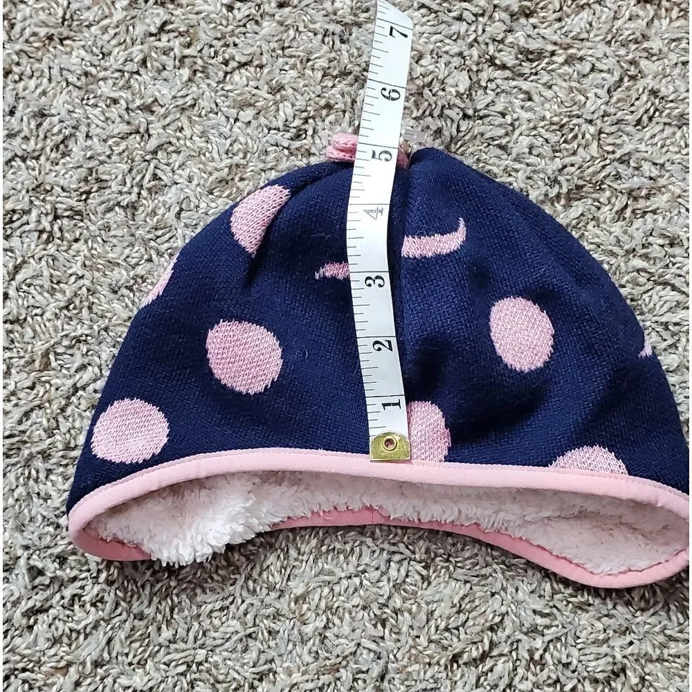 Patagonia Toddler Blue & Pink Fleece Winter Hat